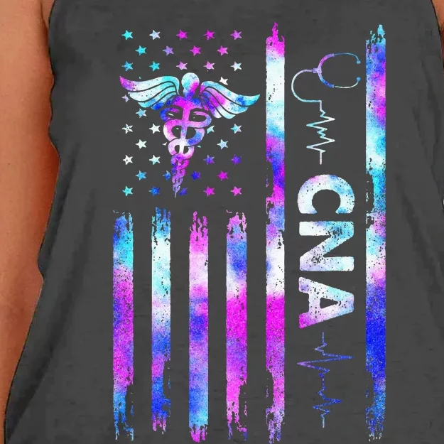 US Flag Constitution Of The USA Needs To Be Reread Women's Knotted Racerback Tank