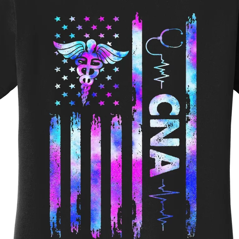 US Flag CNA Certified Nursing Assistant Women's T-Shirt