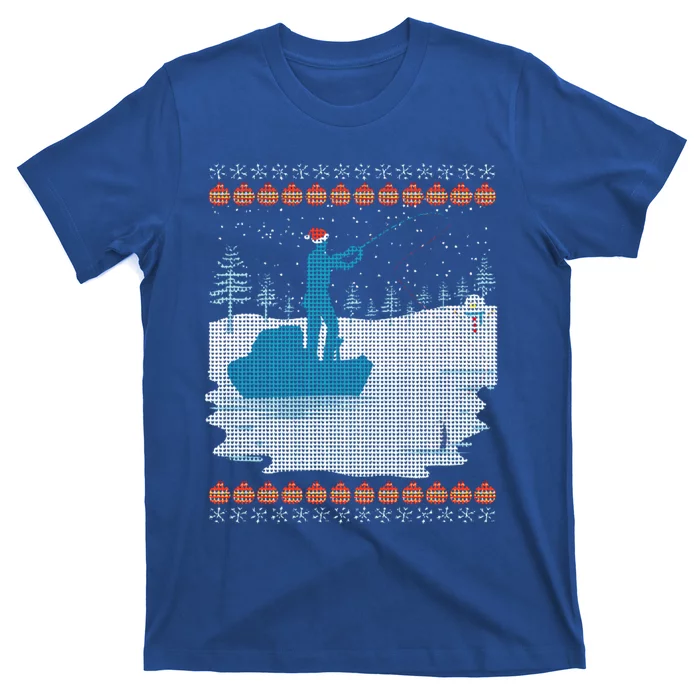 Ugly Fishing Christmas Bass Fish Merry Fishmas Gift T-Shirt