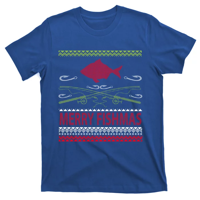 Ugly Fishing Christmas Bass Fish Merry Fishmas Great Gift T-Shirt