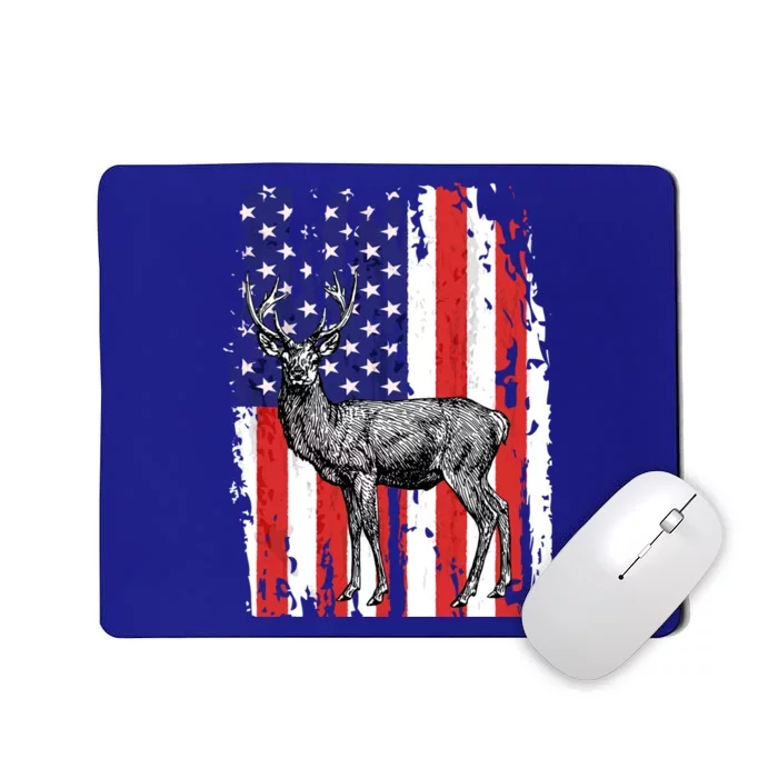 Us Flag Deer Hunting Dad Great Gift Mousepad