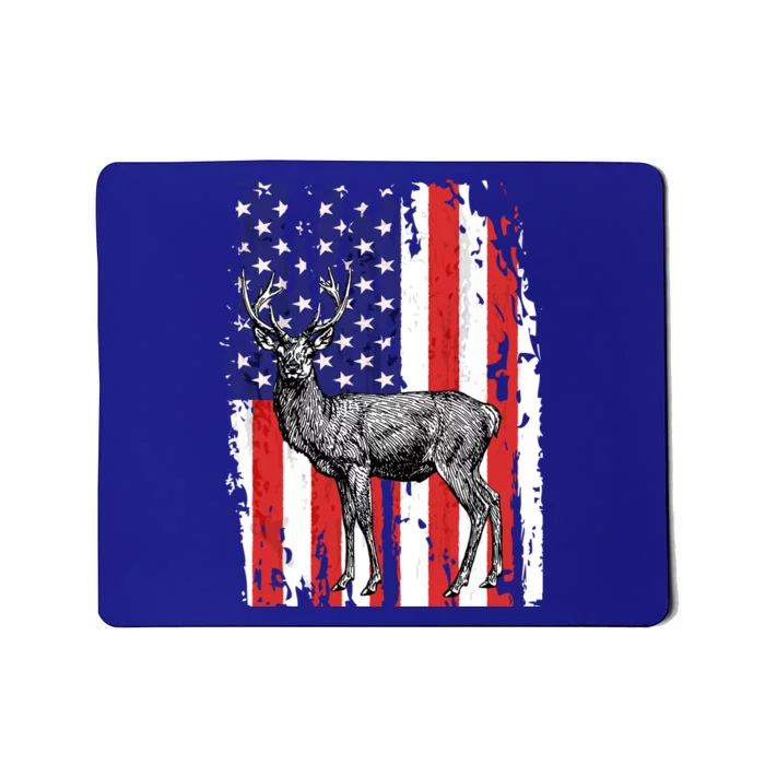 Us Flag Deer Hunting Dad Great Gift Mousepad