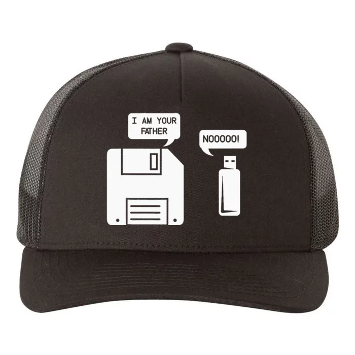 USB Floppy Disk I am Your Father Geek Gifts Yupoong Adult 5-Panel Trucker Hat