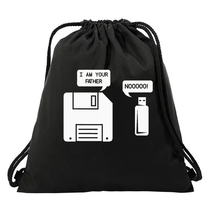 USB Floppy Disk I am Your Father Geek Gifts Drawstring Bag