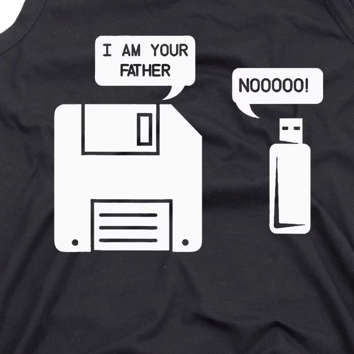 USB Floppy Disk I am Your Father Geek Gifts Tank Top