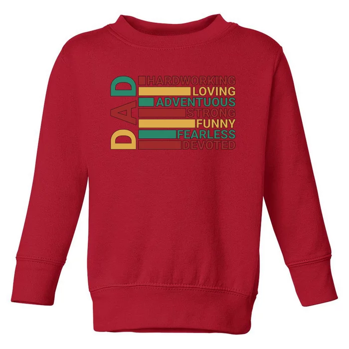 Unique FatherS Day Themed Graphic Toddler Sweatshirt