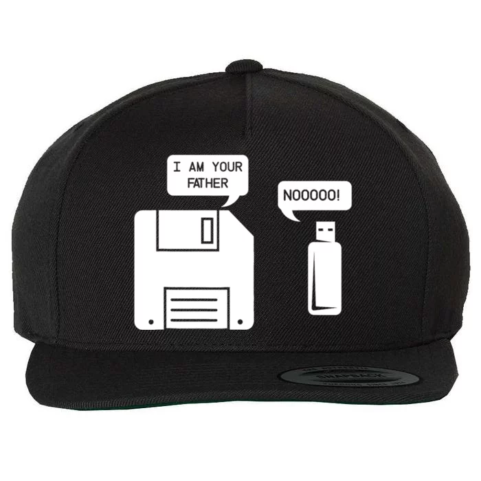 Usb Floppy Disk I Am Your Father Meaningful Gift Geek Funny Gift Cute Gift Wool Snapback Cap