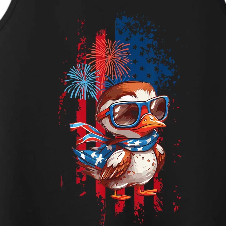 usa flag design, celebrate 4th of july Performance Tank