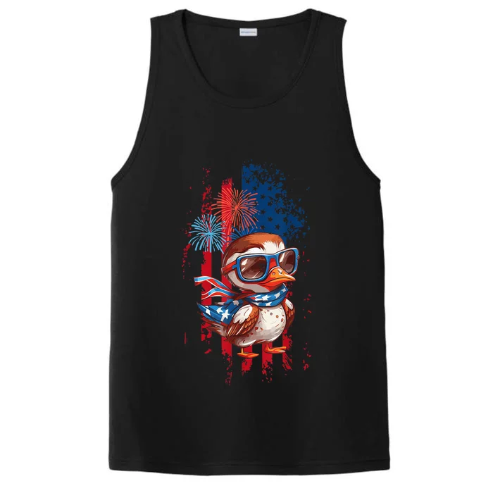 usa flag design, celebrate 4th of july Performance Tank