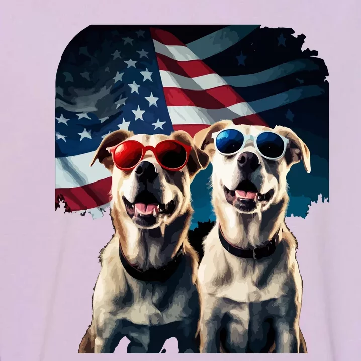 Usa Flag Dog Garment-Dyed Sweatshirt