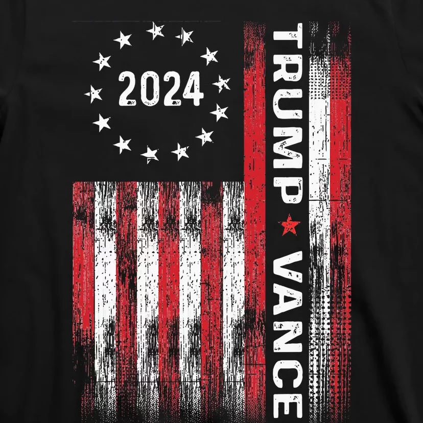 Usa Flag Election Trump Vance 2024 Vice President T-Shirt