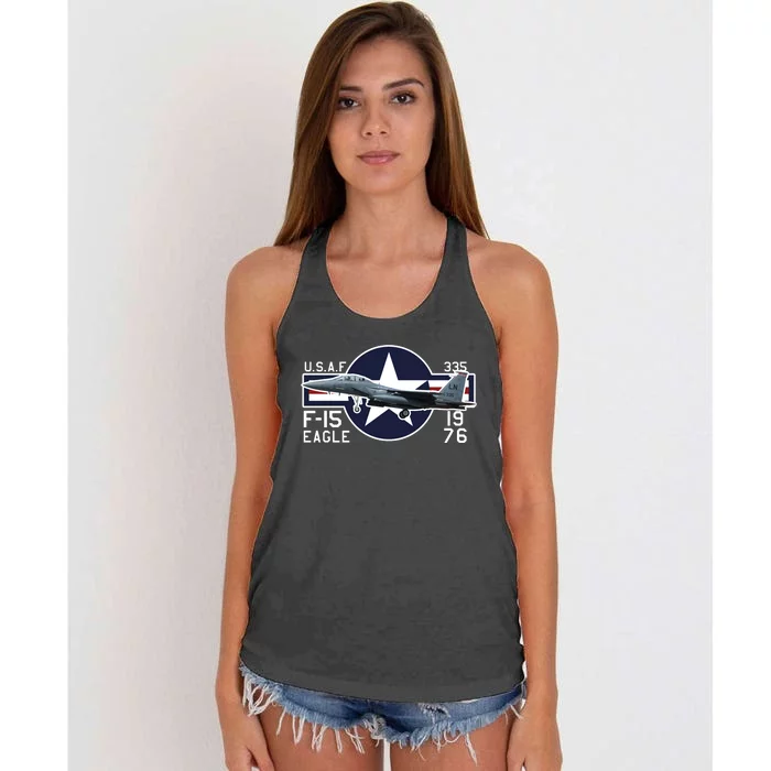 USAF F15 Eagle Women's Knotted Racerback Tank