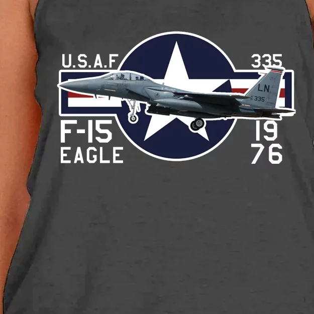 USAF F15 Eagle Women's Knotted Racerback Tank