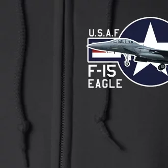 USAF F15 Eagle Full Zip Hoodie