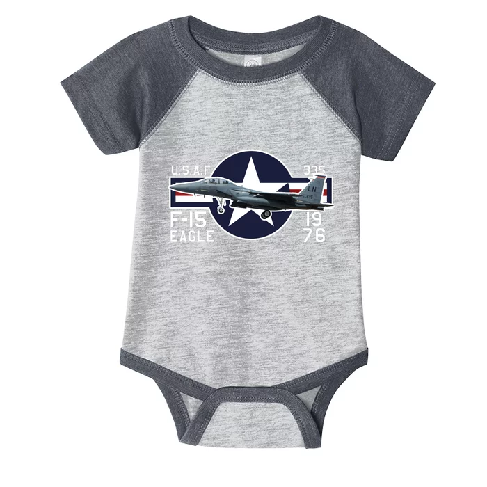 USAF F15 Eagle Infant Baby Jersey Bodysuit