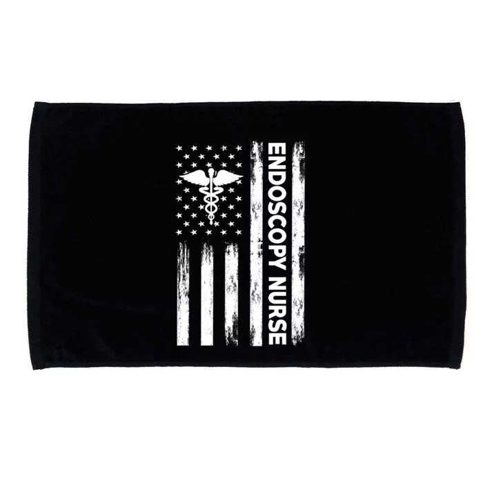 Usa Flag Endoscopy Nurse Design Proud Gi Nurses America Gift Microfiber Hand Towel