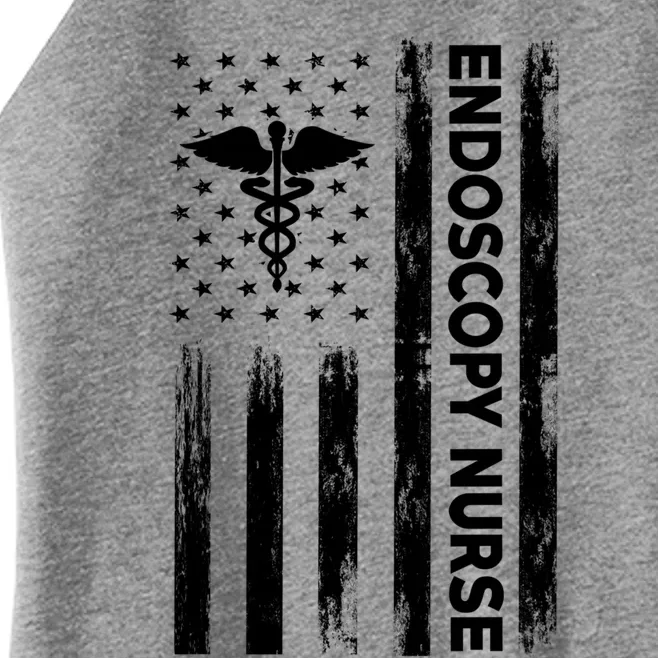 Usa Flag Endoscopy Nurse Design Proud Gi Nurses America Gift Women’s Perfect Tri Rocker Tank