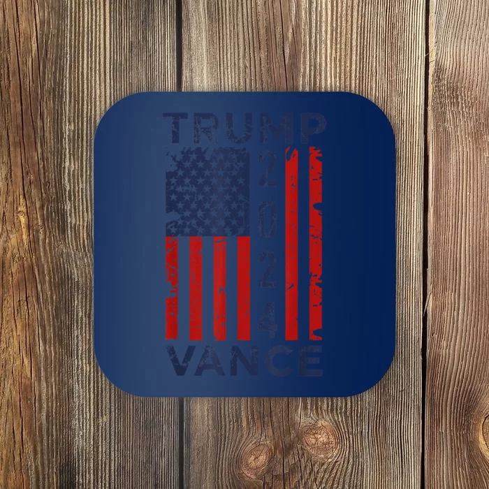 Us Flag Election President 2024 Trump Vance 2024 Gift Coaster