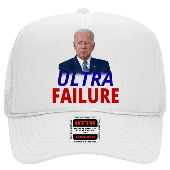 Ultra Failure Funny Anti Joe Biden High Crown Mesh Trucker Hat