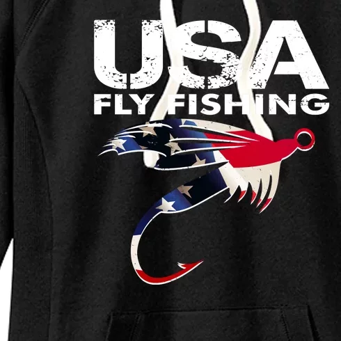 USA Fly Fishing Sport Fishing Fan Women's Fleece Hoodie