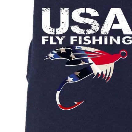 USA Fly Fishing Sport Fishing Fan Doggie 3-End Fleece Hoodie