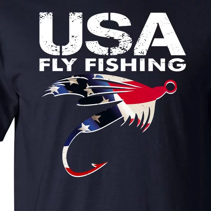 USA Fly Fishing Sport Fishing Fan Tall T-Shirt