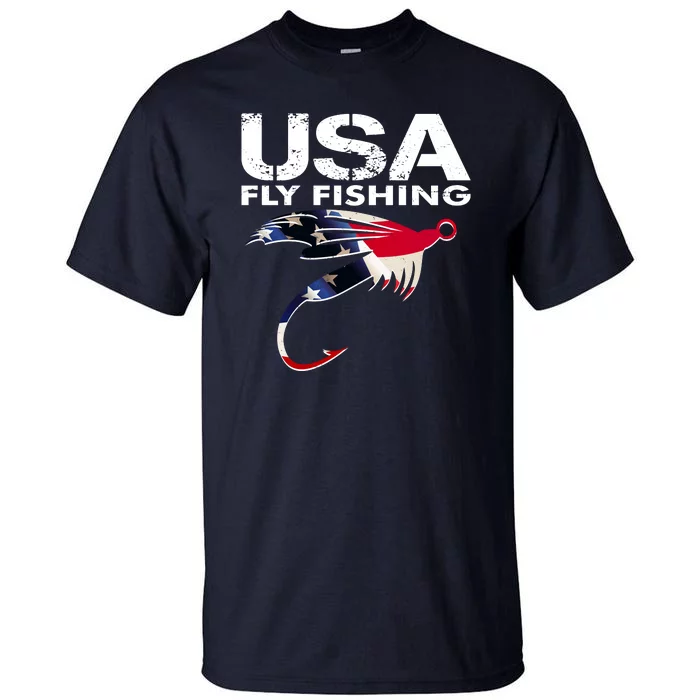 USA Fly Fishing Sport Fishing Fan Tall T-Shirt