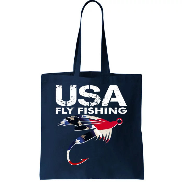 USA Fly Fishing Sport Fishing Fan Tote Bag