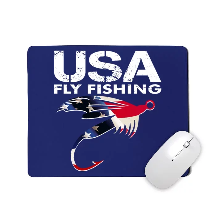 USA Fly Fishing Sport Fishing Fan Mousepad