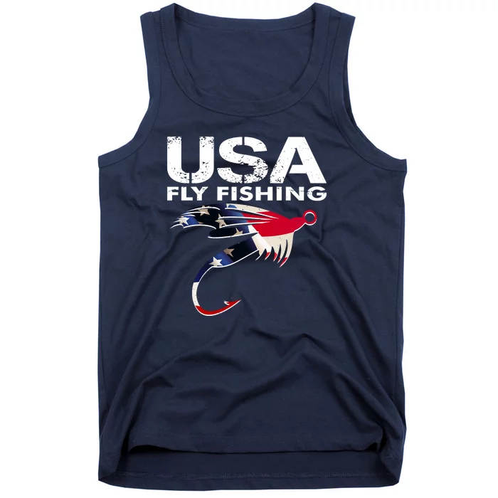 USA Fly Fishing Sport Fishing Fan Tank Top