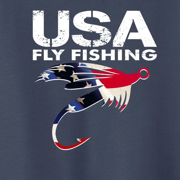 USA Fly Fishing Sport Fishing Fan Toddler T-Shirt