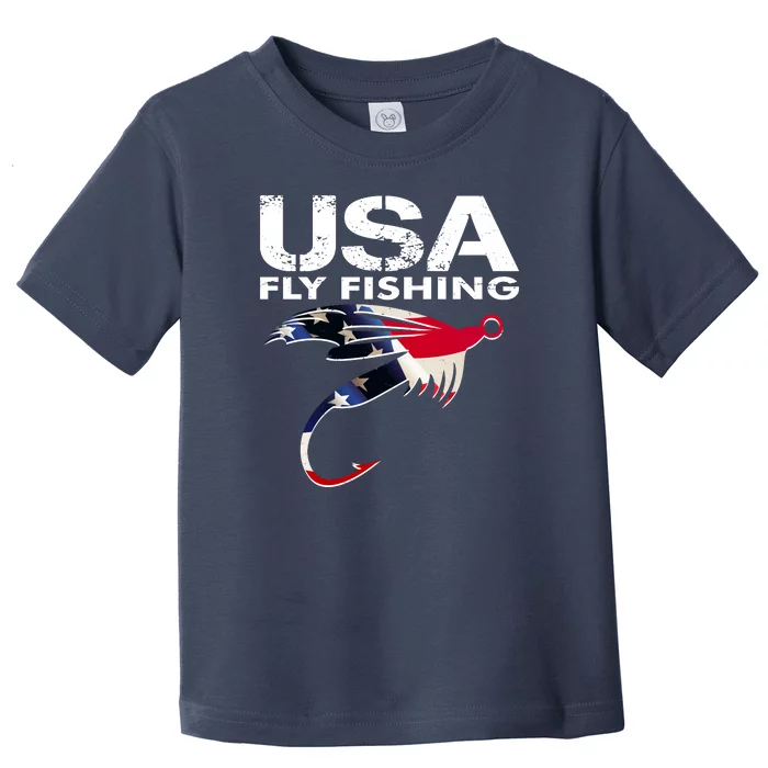 USA Fly Fishing Sport Fishing Fan Toddler T-Shirt