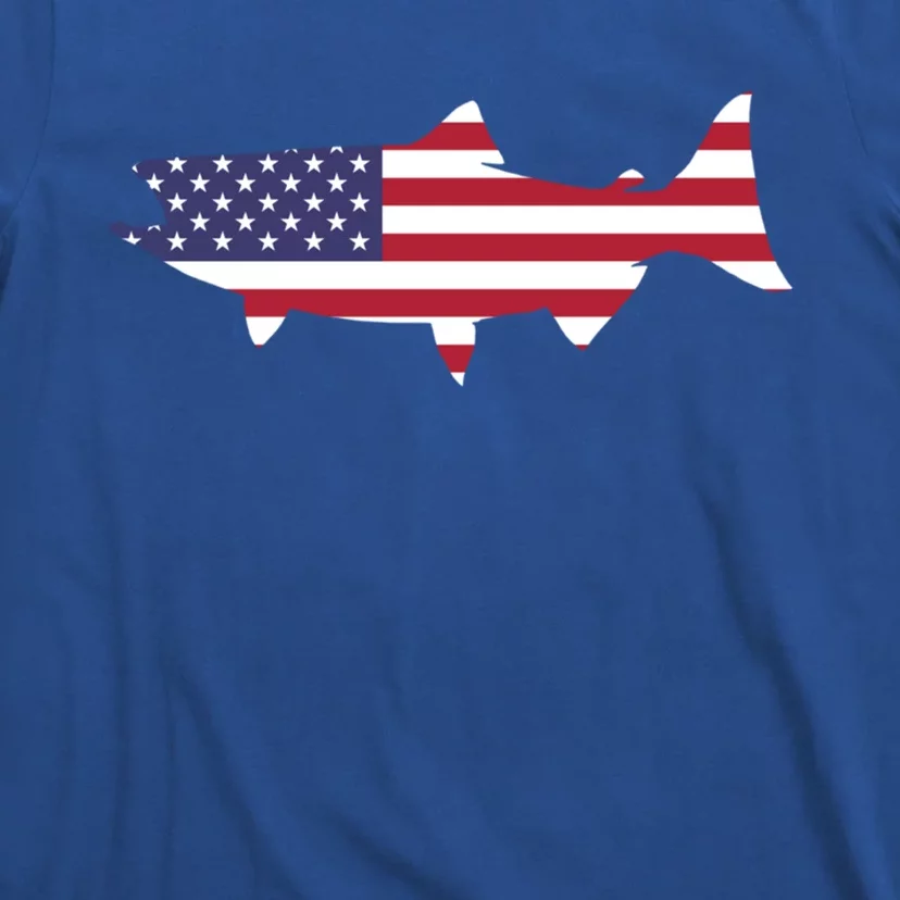 Usa Flag Fish Gift T-Shirt