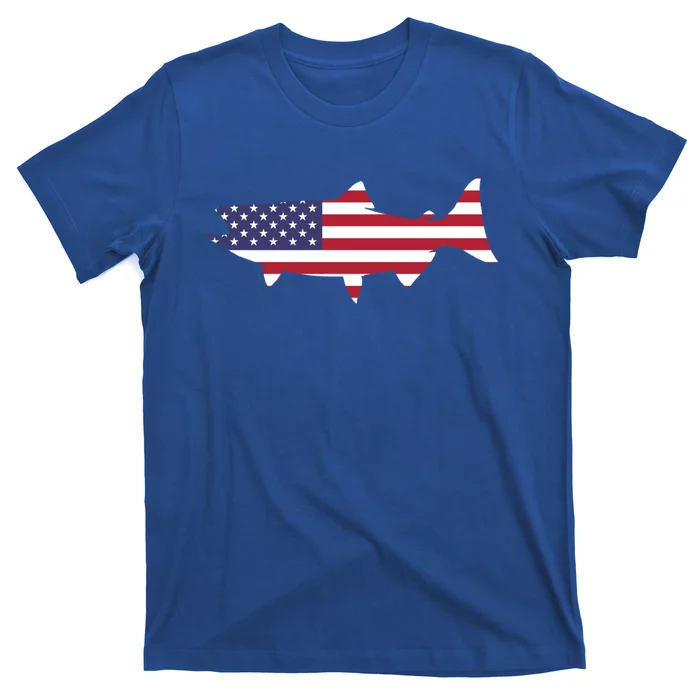 Usa Flag Fish Gift T-Shirt