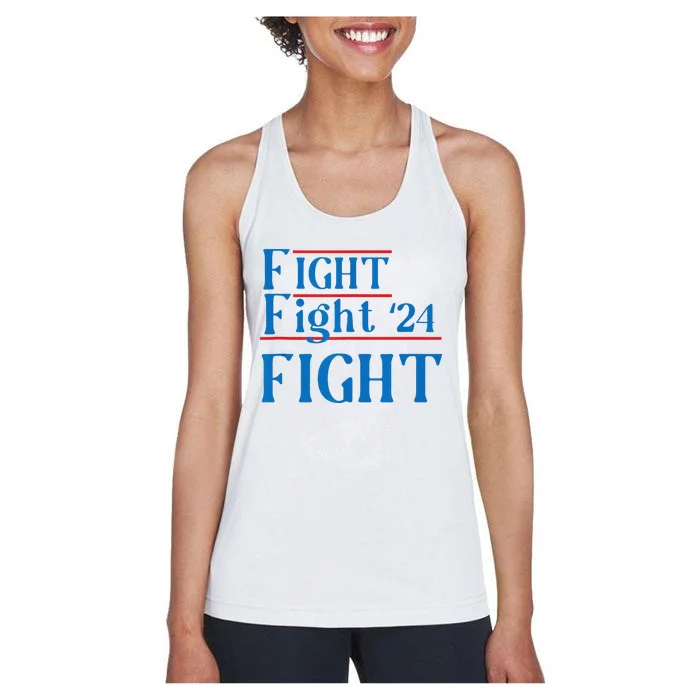 Usa Flag Fight For America Women's Racerback Tank