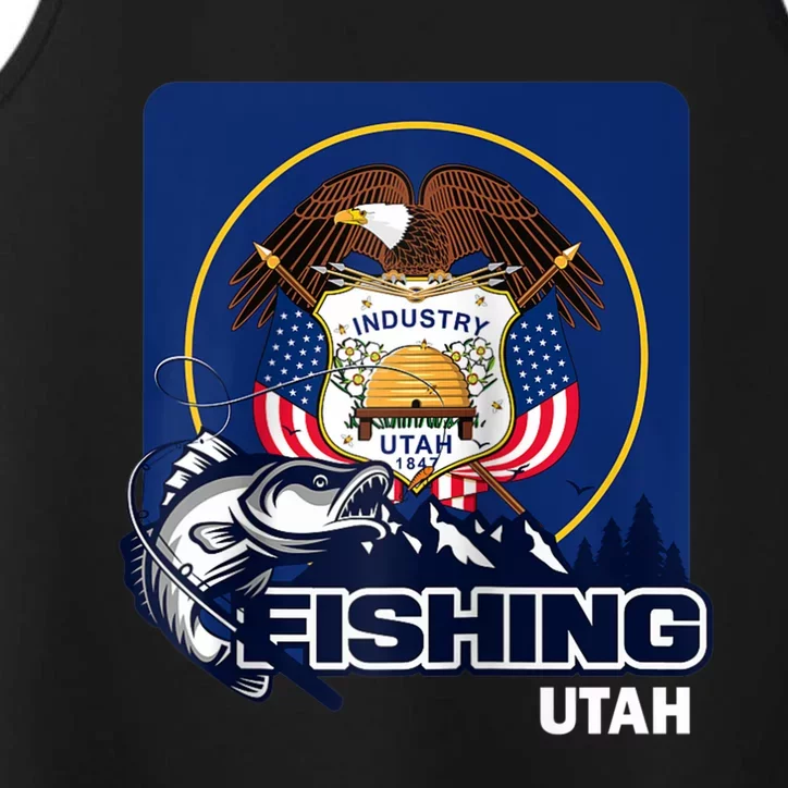 Utah Fishing Flag Of Utah Fishing In Utah Performance Tank