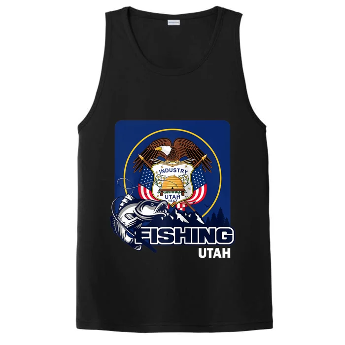 Utah Fishing Flag Of Utah Fishing In Utah Performance Tank