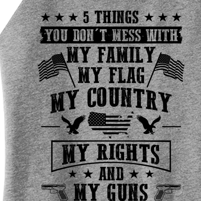 Usa Freedom Good To Be An American Flag Country And Guns Gift Women’s Perfect Tri Rocker Tank