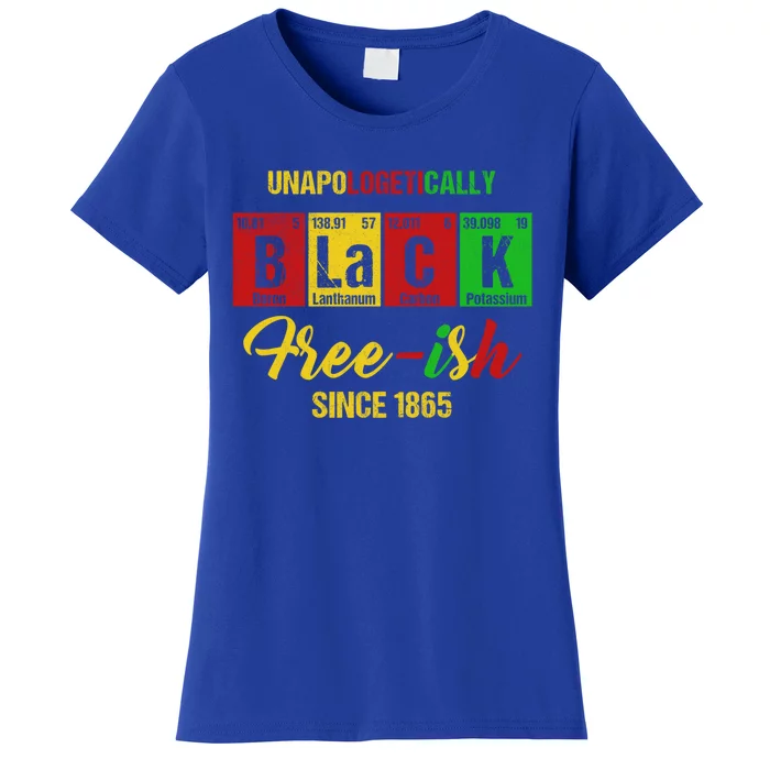 Unapologetically Freemeaningful Giftish 1865 Juneteenth Black History Meaningful Women's T-Shirt