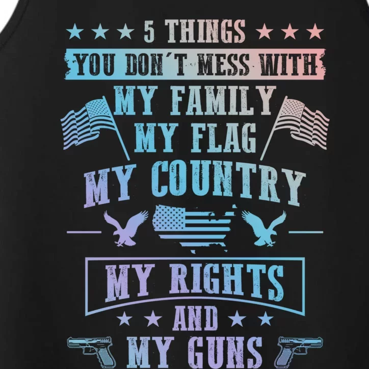 Usa Freedom Good To Be An American Flag Country And Guns Funny Gift Performance Tank