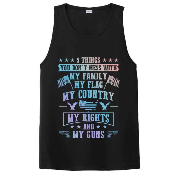 Usa Freedom Good To Be An American Flag Country And Guns Funny Gift Performance Tank