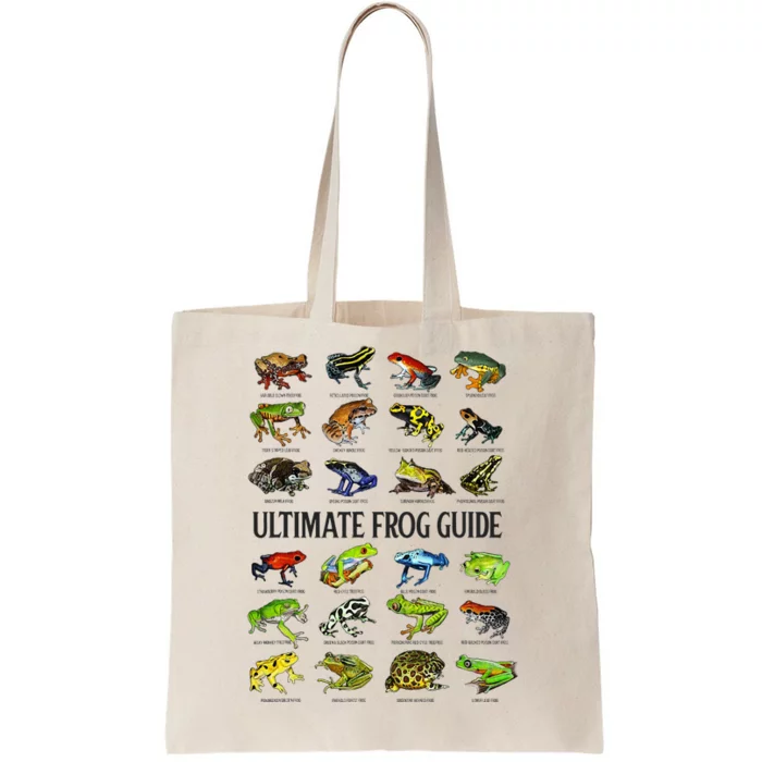 Ultimate Frog Guide Funny Frog Lover Species Guide Tote Bag