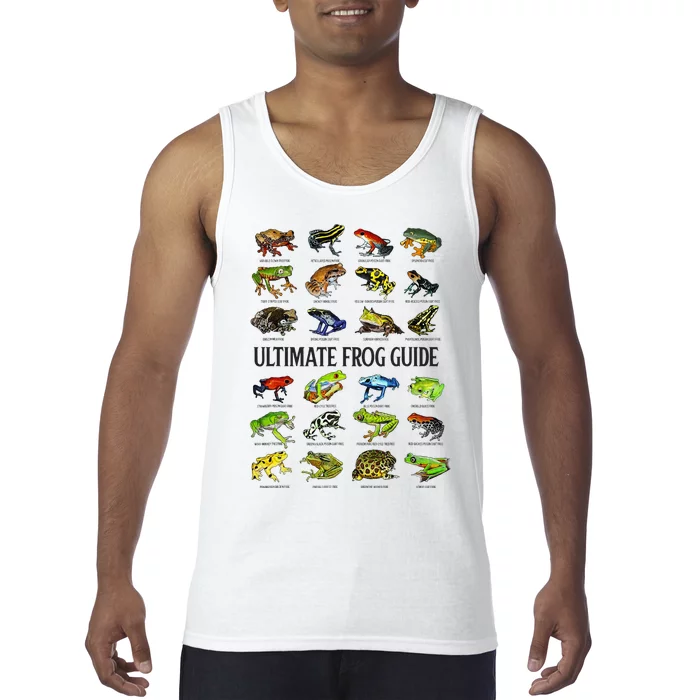 Ultimate Frog Guide Funny Frog Lover Species Guide Tank Top