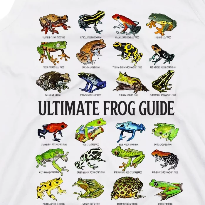 Ultimate Frog Guide Funny Frog Lover Species Guide Tank Top