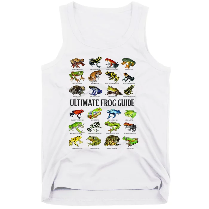 Ultimate Frog Guide Funny Frog Lover Species Guide Tank Top