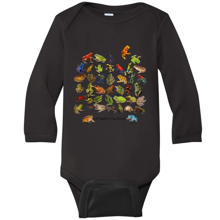 Ultimate Frog Guide Funny Frog Lover Frog Owner Frogs Baby Long Sleeve Bodysuit