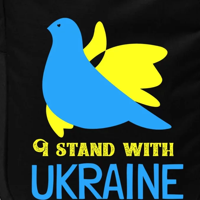 Ukrainian Funny Gift Support Ukrainian Flag I Stand With Ukraine Gift Impact Tech Backpack