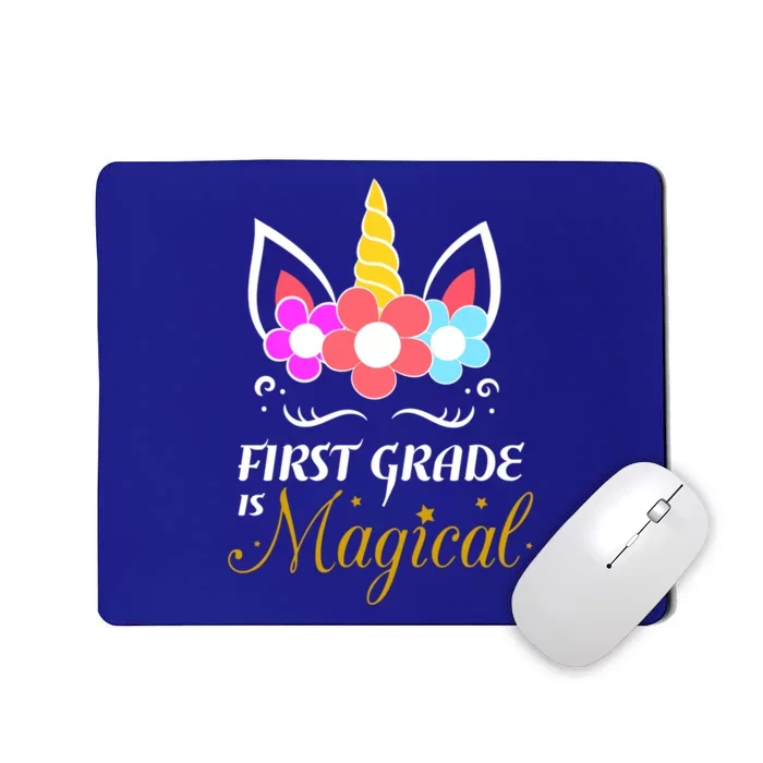 Unicorn First Grade Funny Gift Quote Funny Gift Mousepad