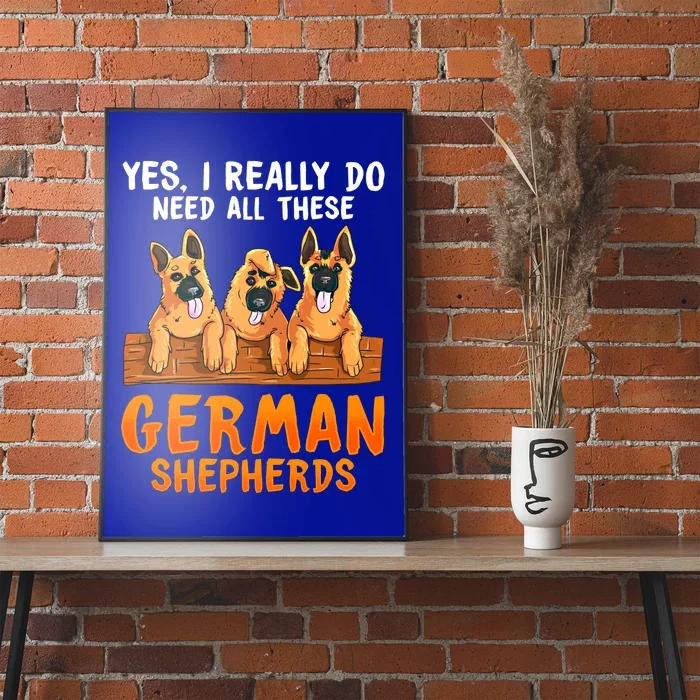 Unique Funny Gift For Ger Shepherd Lovers Moms Dads Sayings Gift Poster