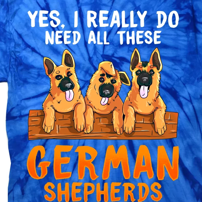 Unique Funny Gift For Ger Shepherd Lovers Moms Dads Sayings Gift Tie-Dye T-Shirt